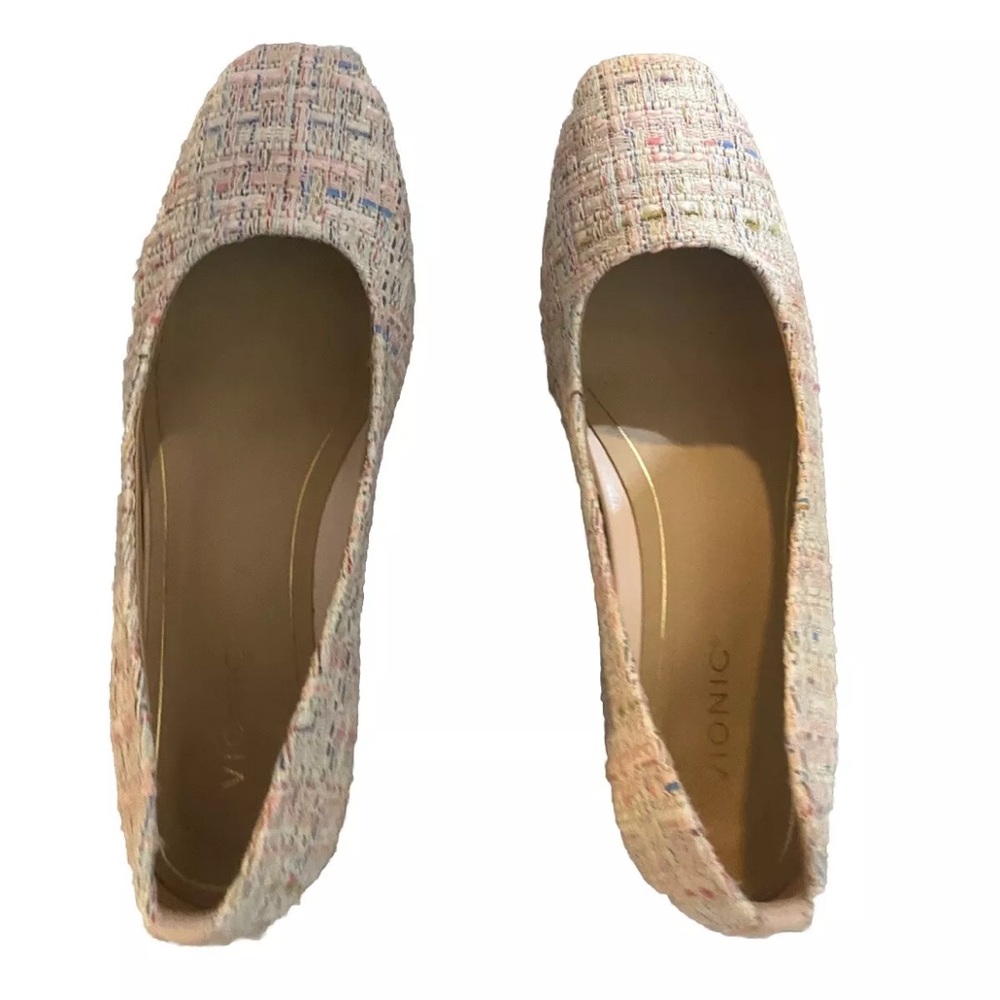 Vionic Women's Multicolor Tweed Flats size 7